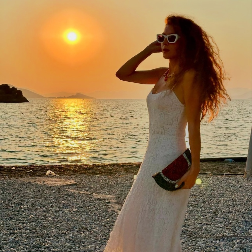 Zara Lace Cream White Maxi Dress - Picture 1 of 4